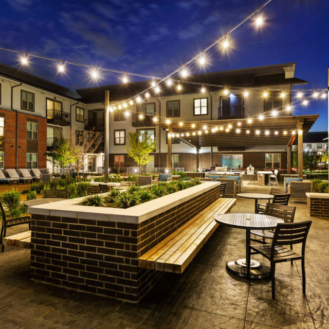 Alta Champions Circle provides a unique story for upscale amenities for this multi-family community in Forth Worth, TX. Inspired by the site's proximity to Elizabethtown, we envisioned a series of modern amenities that give a subtle nod to the past. Features of ghost towns, such as saloons, blacksmith shops, stables, and historic buildings informed the materials, hardscape, and landscape design for the indoor and outdoor amenities. #LDProjects