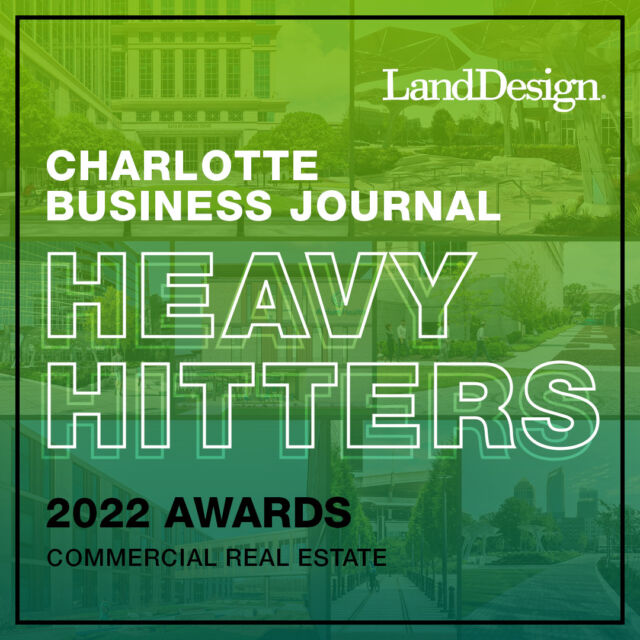 To be part of Charlotte's growth has been a rewarding experience to say the least. We're proud to have been part of four of the development projects awarded at this year's Charlotte Business Journal Heavy Hitters: Vantage South End, Honeywell Global Corporate Headquarters, Atrium Health Union West, and The Colony.

#LDProjects #LandDesign #landscapearchitecture #civilengineering #charlottebusinessjournal #charlotterealestate #charlottecommercialrealestate #charlottedevelopment