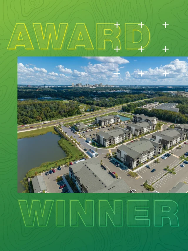 District West has been recognized by the American Society of Civil Engineers (@asce_hq) with the Sustainable Project of the Year Award! The site’s evolution—from an FDOT borrow pit to a multi-family community—shows how working with existing site conditions can shape a more sustainable approach to development. 

Congratulations to our client, Crosland Southeast, and our project partners whose vision, collaboration, and commitment made this achievement possible. Learn how District West’s existing site conditions shaped its award-winning approach to sustainability at the link in bio.