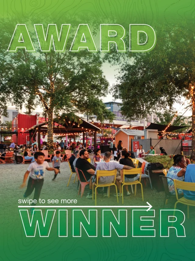 Boxi Park began as a bold experiment in temporary placemaking. Created from repurposed shipping containers, the Lake Nona destination has grown into a lasting community gathering place shaped by food, music, play, and everyday connection. 

Recognized at the 2026 ASLA Florida Awards, Boxi Park shows how flexible design can create memorable experiences while giving a community room to gather, evolve, and make a place its own. Learn more at the link in bio. 

@BoxiParkLakeNona
@ASLA_Florida